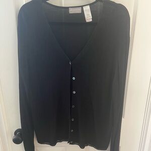 Liz Claiborne Black V-Neck Sweater